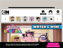 Tablet Screenshot of cartoonnetwork.co.uk